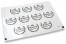 Communion envelope seals - mi primera comunión white with black wreath | PIT Packaging.ie | Bestbuyenvelopes