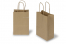 Paper carrier bags with twisted handles - brown striped, 140 x 80 x 210 mm, 90 gsm | PIT Packaging.ie | Bestbuyenvelopes