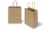 Paper carrier bags with twisted handles - brown striped, 180 x 80 x 220 mm, 90 gsm | PIT Packaging.ie | Bestbuyenvelopes