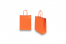 Paper carrier bags with twisted handles - orange, 180 x 80 x 220 mm, 90 gsm | PIT Packaging.ie | Bestbuyenvelopes