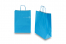 Paper carrier bags with twisted handles - blue, 260 x 120 x 350 mm, 90 gsm | PIT Packaging.ie | Bestbuyenvelopes