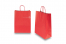 Paper carrier bags with twisted handles - fire red, 260 x 120 x 350 mm, 90 gsm | PIT Packaging.ie | Bestbuyenvelopes