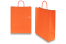Paper carrier bags with twisted handles - orange, 320 x 120 x 410 mm, 100 gsm | PIT Packaging.ie | Bestbuyenvelopes