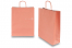 Paper carrier bags with twisted handles - salmon pink, 320 x 120 x 410 mm, 100 gsm | PIT Packaging.ie | Bestbuyenvelopes