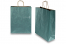 Paper carrier bags with twisted handles - petrol metallic, 320 x 120 x 410 mm, 100 gsm | PIT Packaging.ie | Bestbuyenvelopes