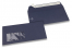 Dark blue, coloured window envelopes, 110 x 220 mm (DL), window on the left, windowsize 45 x 90 mm, windowposition 20 mm from the left / 15 mm from the bottom, peal and seal closure, 120 gram coloured paper | PIT Packaging.ie | Bestbuyenvelopes