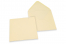 Coloured greeting card envelopes - ivory white, 155 x 155 mm | PIT Packaging.ie | Bestbuyenvelopes