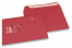 Red, coloured window envelopes, 162 x 229 mm (A5), window on the left, windowsize 45 x 90 mm, windowposition 20 mm from the left / 60 mm from the bottom, peal and seal closure, 120 gram coloured paper | PIT Packaging.ie | Bestbuyenvelopes