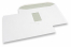 Basic window envelopes, 229 x 324 mm, 100 grs., window left 55 x 90 mm, window position 20 mm from the left side and 60 mm from the top, gummed closure | PIT Packaging.ie | Bestbuyenvelopes