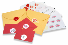 Love envelope seals - various | PIT Packaging.ie | Bestbuyenvelopes
