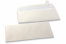 White coloured mother-of-pearl envelopes - 110 x 220 mm | PIT Packaging.ie | Bestbuyenvelopes