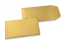 Coloured pocket envelopes - Gold, 65 x 105 mm | PIT Packaging.ie | Bestbuyenvelopes