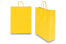 Paper carrier bags with twisted handles - yellow, 320 x 120 x 410 mm, 100 gsm | PIT Packaging.ie | Bestbuyenvelopes