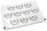 Baptism envelope seals - mi bautizo white with black wreath | PIT Packaging.ie | Bestbuyenvelopes
