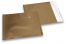 Gold coloured matt metallic foil envelopes - 165 x 165 mm | PIT Packaging.ie | Bestbuyenvelopes