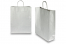 Paper carrier bags with twisted handles - silver, 320 x 120 x 410 mm, 100 gsm | PIT Packaging.ie | Bestbuyenvelopes
