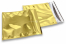 Coloured metallic foil envelopes gold - 220 x 220 mm | PIT Packaging.ie | Bestbuyenvelopes