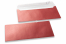 Red coloured mother-of-pearl envelopes - 110 x 220 mm | PIT Packaging.ie | Bestbuyenvelopes