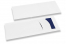 Cutlery bags white with incision + blue paper napkin | PIT Packaging.ie | Bestbuyenvelopes