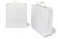 Paper carrier bags with folded handles