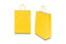 Paper carrier bags with twisted handles - yellow, 260 x 120 x 350 mm, 90 gsm | PIT Packaging.ie | Bestbuyenvelopes