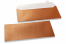 Copper coloured mother-of-pearl envelopes - 110 x 220 mm | PIT Packaging.ie | Bestbuyenvelopes