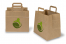 Paper carrier bags with folded handles - brown with printed example | PIT Packaging.ie | Bestbuyenvelopes