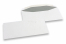 White paper envelopes, 110 x 220 mm (DL), 80 gram, gummed closure, weight each approx. 4 g.  | PIT Packaging.ie | Bestbuyenvelopes