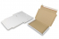Folding post boxes with seal strip - 310 x 220 x 25 mm (A4), white | PIT Packaging.ie | Bestbuyenvelopes