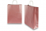 Paper carrier bags with twisted handles - pink metallic, 320 x 120 x 410 mm, 100 gsm | PIT Packaging.ie | Bestbuyenvelopes