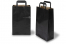 Paper carrier bags with folded handles - black, 220 x 105 x 360 mm | PIT Packaging.ie | Bestbuyenvelopes