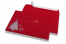 Coloured Christmas envelopes - Red, with Christmas tree | PIT Packaging.ie | Bestbuyenvelopes