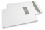 Window envelopes, white, 240 x 340 mm (EC4), window on left 45 x 110 mm, window position 25 mm from the left side and 70 mm from the top, 120 gram, closure with seal strip, weight each approx. 21 g. | PIT Packaging.ie | Bestbuyenvelopes