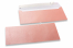 Baby pink coloured mother-of-pearl envelopes - 110 x 220 mm | PIT Packaging.ie | Bestbuyenvelopes