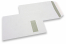 Window envelopes, white, 229 x 324 mm (C4), window on right 40 x 110 mm, window position 20 mm from the right side and 60 mm from the top, 120 gram, gummed closure, weight each approx. 20 g. | PIT Packaging.ie | Bestbuyenvelopes