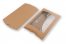Brown pillow boxes  - 162 x 229 x 35 mm - with window 120 x 180 mm | PIT Packaging.ie | Bestbuyenvelopes