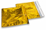 Coloured metallic foil envelopes gold holographic - 165 x 165 mm | PIT Packaging.ie | Bestbuyenvelopes