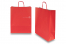 Paper carrier bags with twisted handles - fire red, 320 x 120 x 410 mm, 100 gsm | PIT Packaging.ie | Bestbuyenvelopes