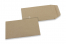 Coloured pocket envelopes - Brown kraft, 65 x 105 mm | PIT Packaging.ie | Bestbuyenvelopes