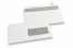 Laser printer envelopes, 110 x 220 mm (DL), window right 40 x 110 mm, window position 15 mm from the right side and 20 mm from the bottom | PIT Packaging.ie | Bestbuyenvelopes