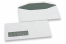 Window envelopes, white, 114 x 229 mm (C5/6), window on left 30 x 100 mm, window position 15 mm from the left side and 20 mm from the bottom, 80 gram, gummed closure | PIT Packaging.ie | Bestbuyenvelopes