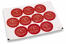 Christmas envelope seals - Snowman red | PIT Packaging.ie | Bestbuyenvelopes