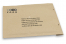 Brown grass-paper bubble envelopes - example with print on the frontside | PIT Packaging.ie | Bestbuyenvelopes