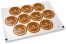 Baptism envelope seals - mi bautizo brown with white wreath | PIT Packaging.ie | Bestbuyenvelopes