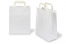 Paper carrier bags with folded handles - white, 220 x 105 x 280 mm | PIT Packaging.ie | Bestbuyenvelopes