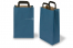 Paper carrier bags with folded handles - blue, 220 x 105 x 360 mm | PIT Packaging.ie | Bestbuyenvelopes