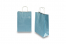 Paper carrier bags with twisted handles - blue metallic, 220 x 100 x 310 mm, 90 gsm | PIT Packaging.ie | Bestbuyenvelopes