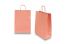 Paper carrier bags with twisted handles - salmon pink, 260 x 120 x 350 mm, 90 gsm | PIT Packaging.ie | Bestbuyenvelopes