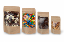 Stand up pouches with large window | PIT Packaging.ie | Bestbuyenvelopes