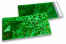 Coloured metallic foil envelopes green holographic - 114 x 229 mm | PIT Packaging.ie | Bestbuyenvelopes